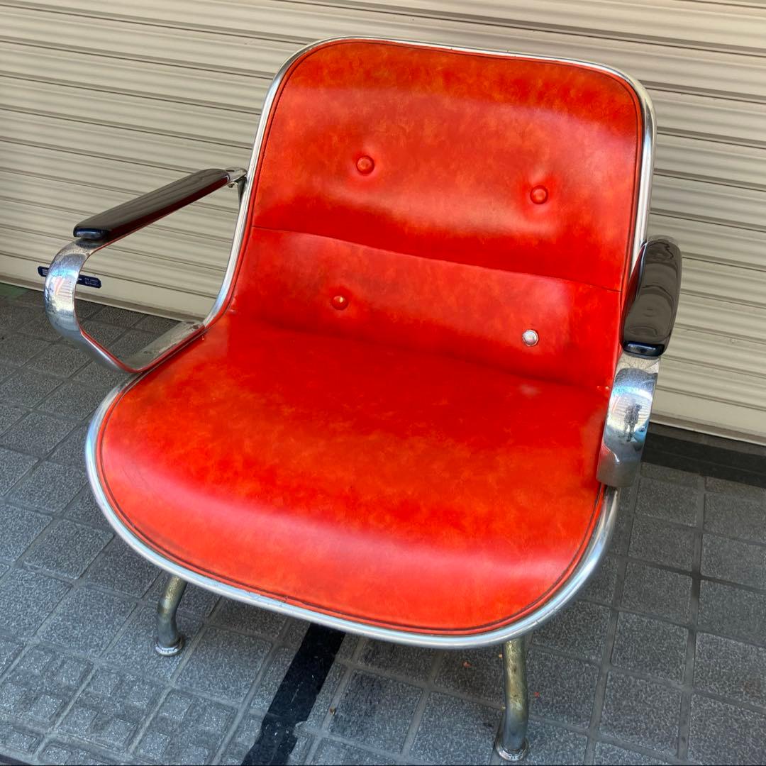 ミッドセンチュリー ポールハンガー アームチェア/ヴィンテージ