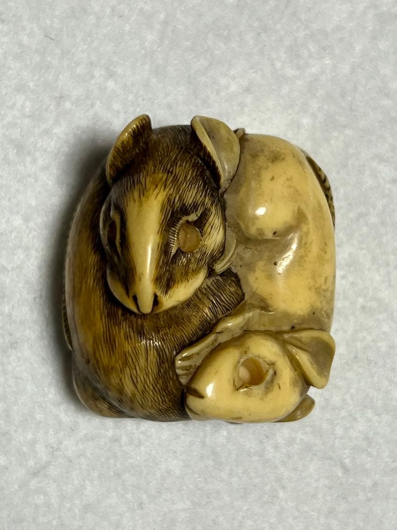 根付け　ねずみ　鼠