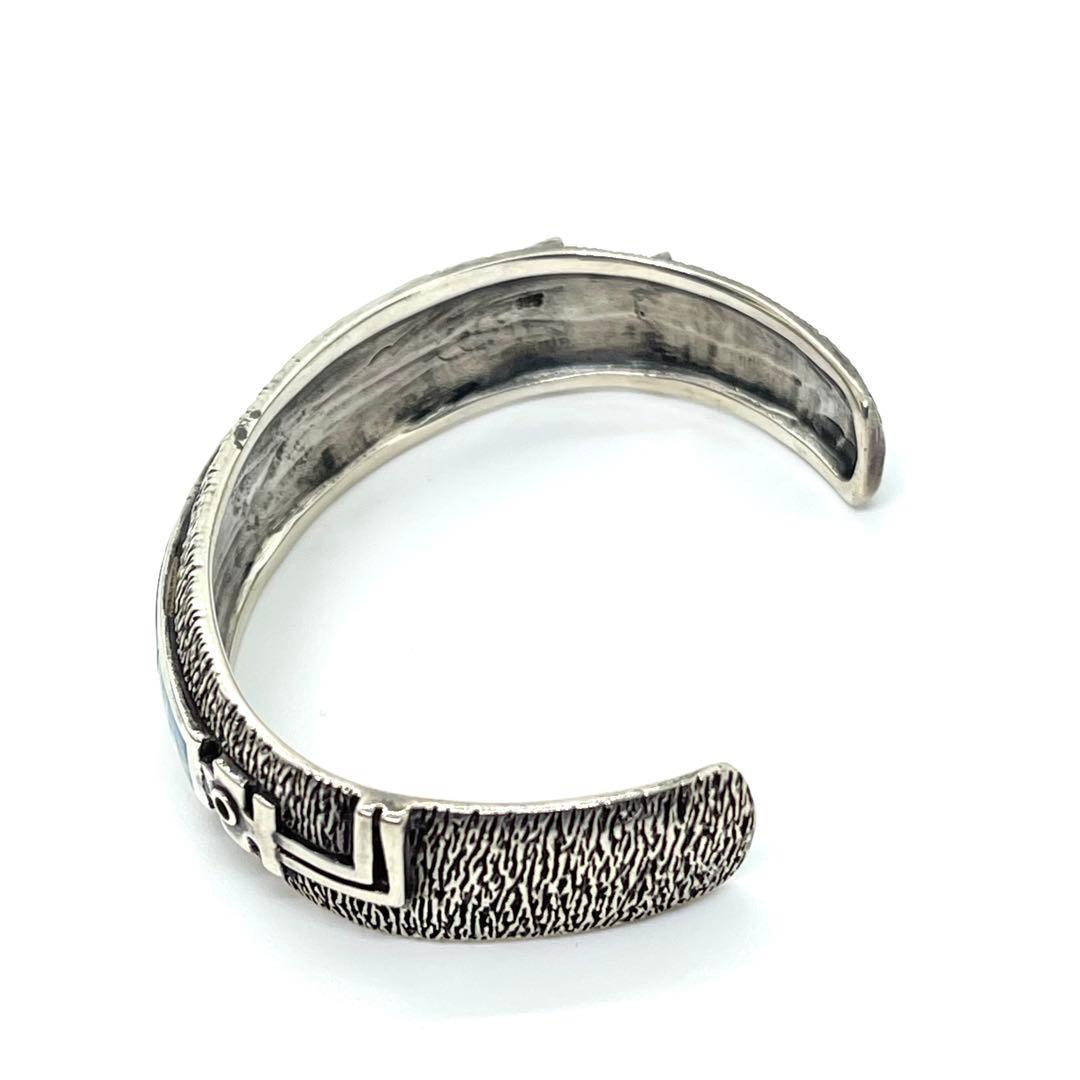 nn ●HOPI・ホピ族ココペリ●ターコイズ●シルバーバングル●ビンテージ