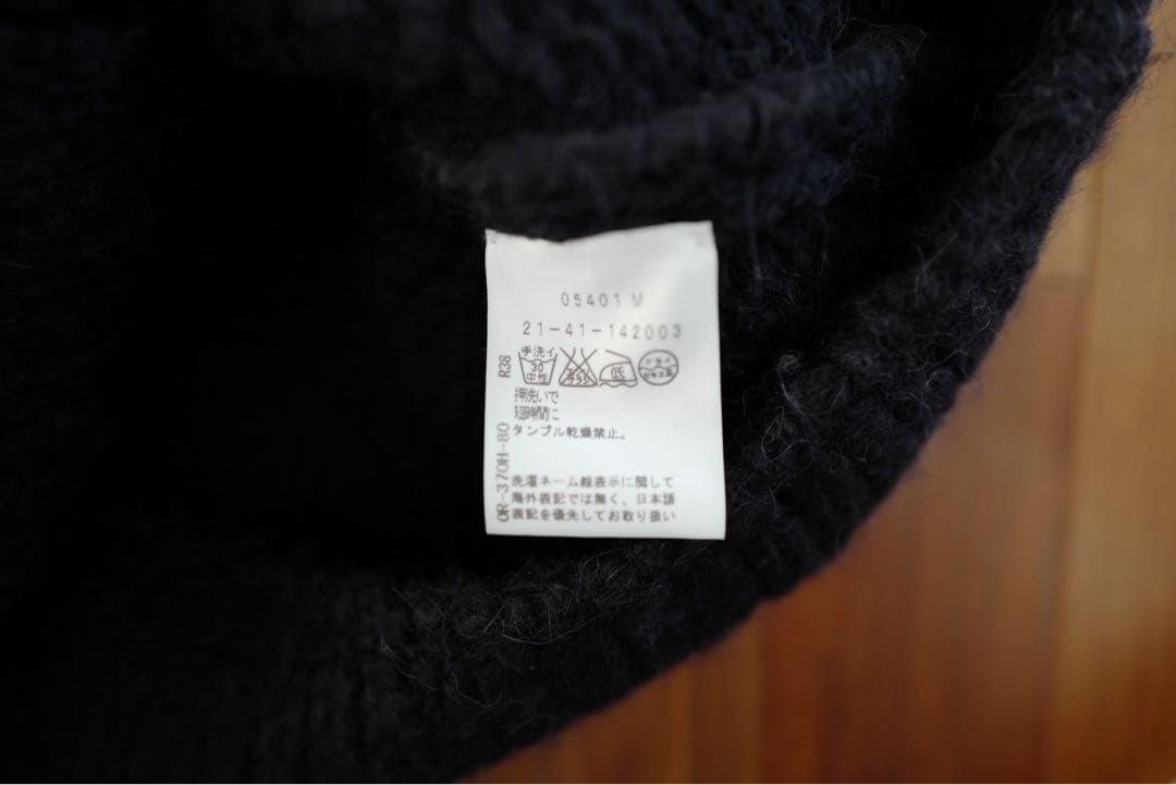 ANN DEMEULEMEESTER ブラックカーディガン XS