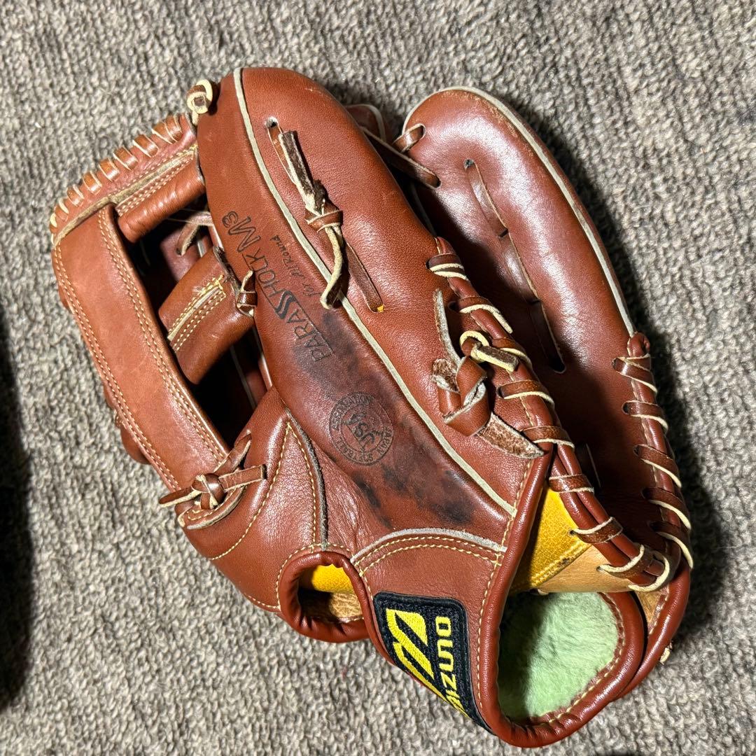 Mizuno ブラウンレザーグローブ 4点