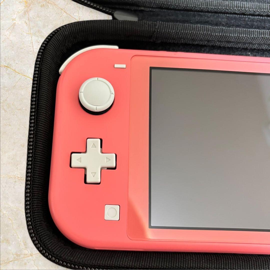 【Nintendo Switch Lite】 ☆コーラルピンク☆ ケース付き