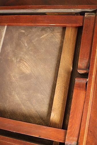 古い木製折り畳み丸テーブル　ちゃぶ台　天然木　古家具　古民家　古道具