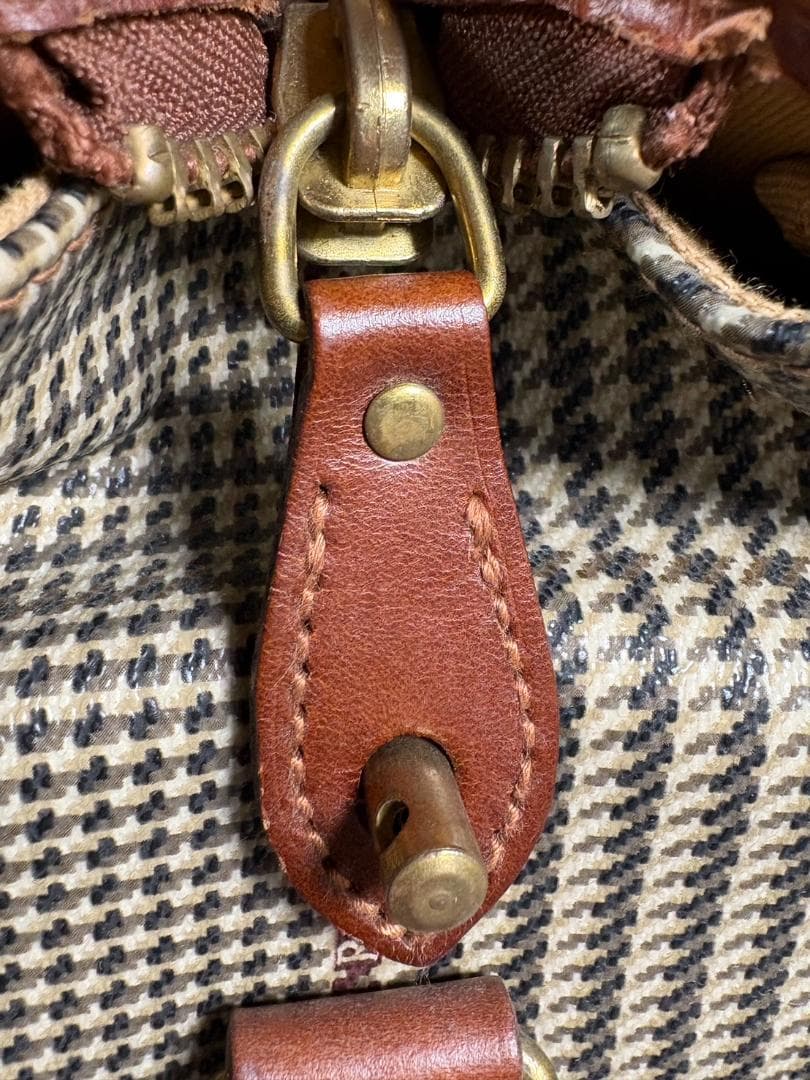 ヴィンテージ ラルフローレン 千鳥格子 チェック ボストンバッグ POLOレトロ