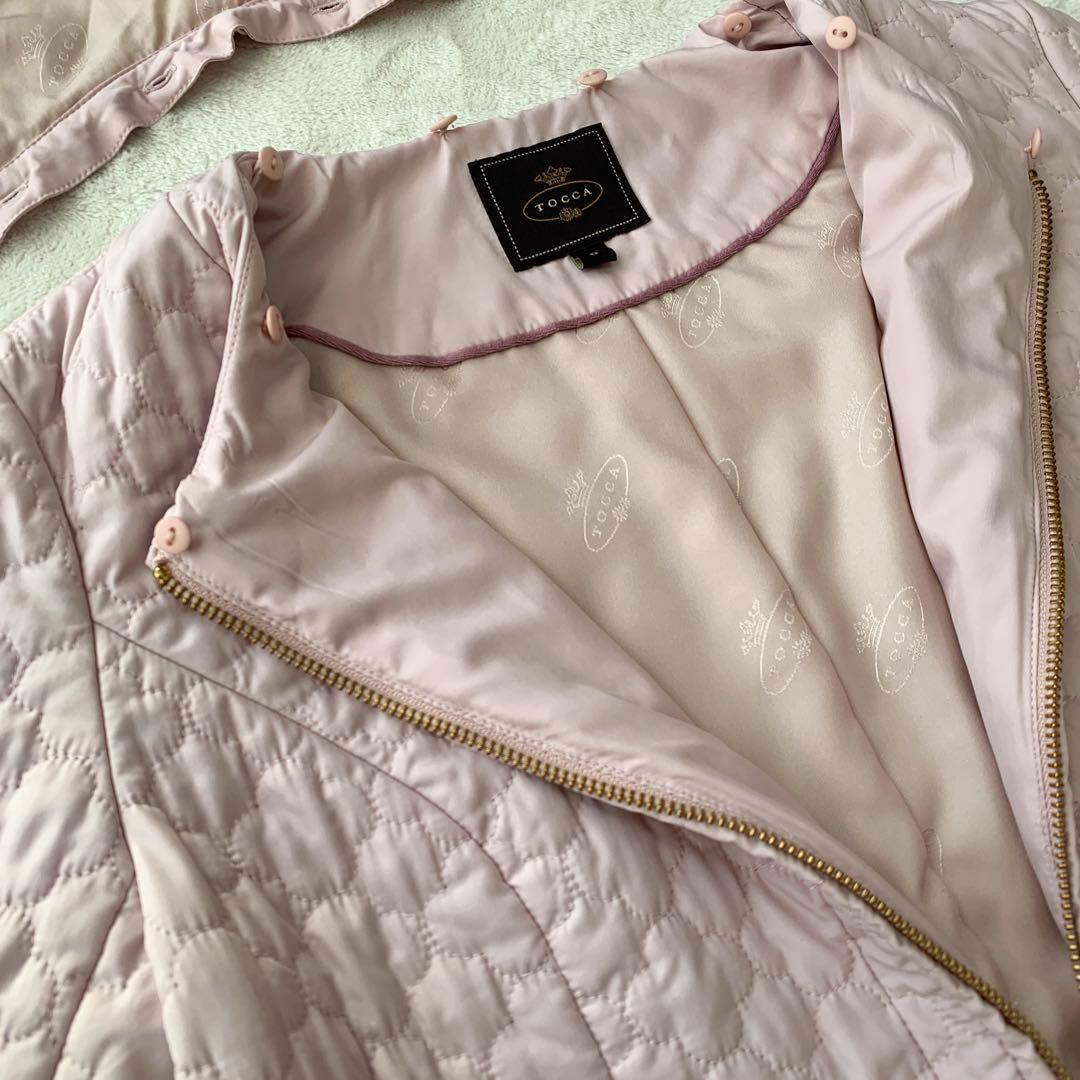 TOCCAトッカLAURAキルティングAラインロングコート2waySサイズ相当