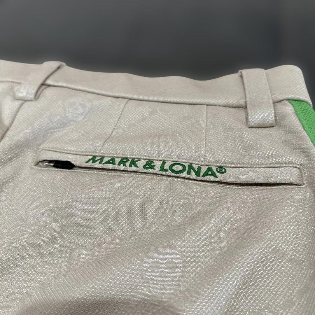 ✴︎美品✴︎ MARK&LONA ゴルフパンツ　ボトムス　グリーン　ライン　48 L