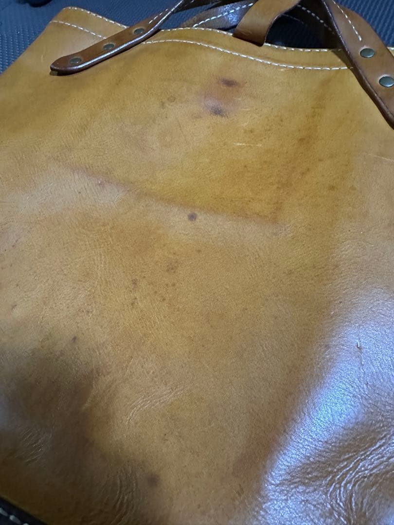 サムライクラフト　トートバッグ　ナチュラル×ブラウン