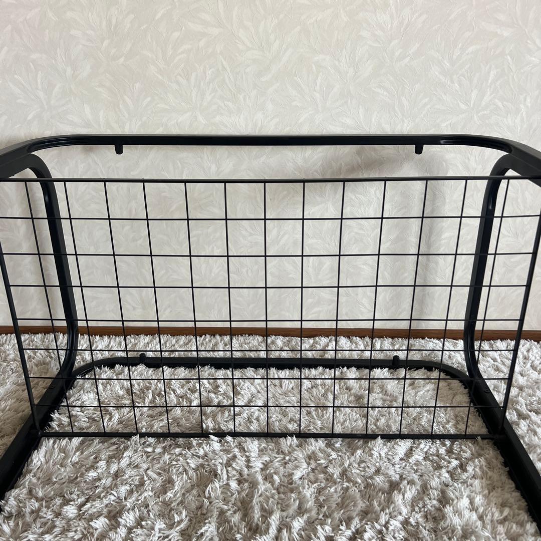 80's 90s アイアンフレーム 長方形 ガラスローテーブル 昭和レトロ