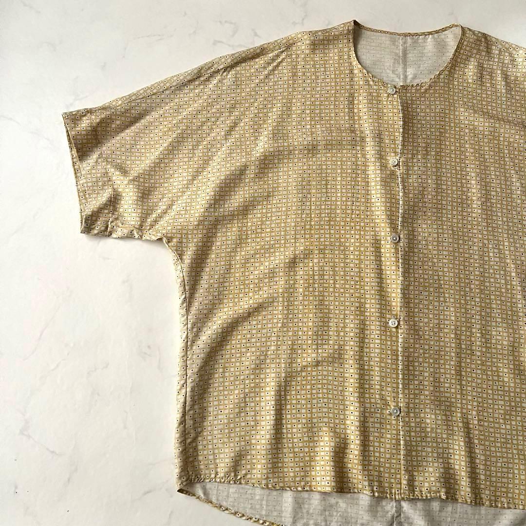 アーツアンドサイエンス 半袖シャツ ブラウス シルク100 2 M 2024年製