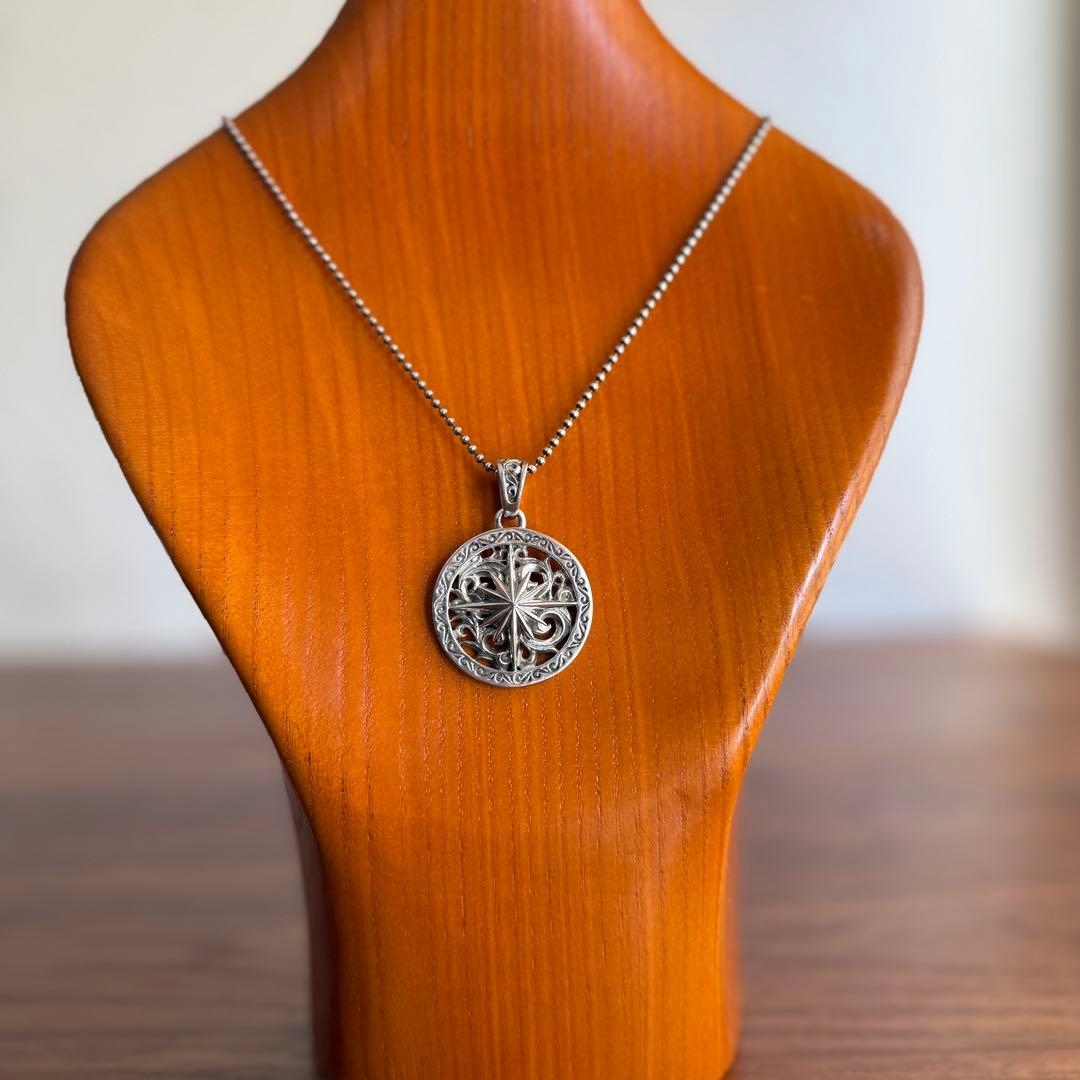 【used】シルバー925製SAAD サンシンボルペンダント大silver925