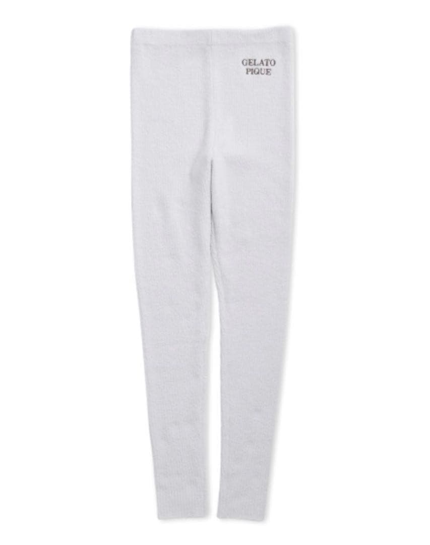 ジェラートピケ　トイプードルジャガードワンピース＆ニットレギンス　上下セット