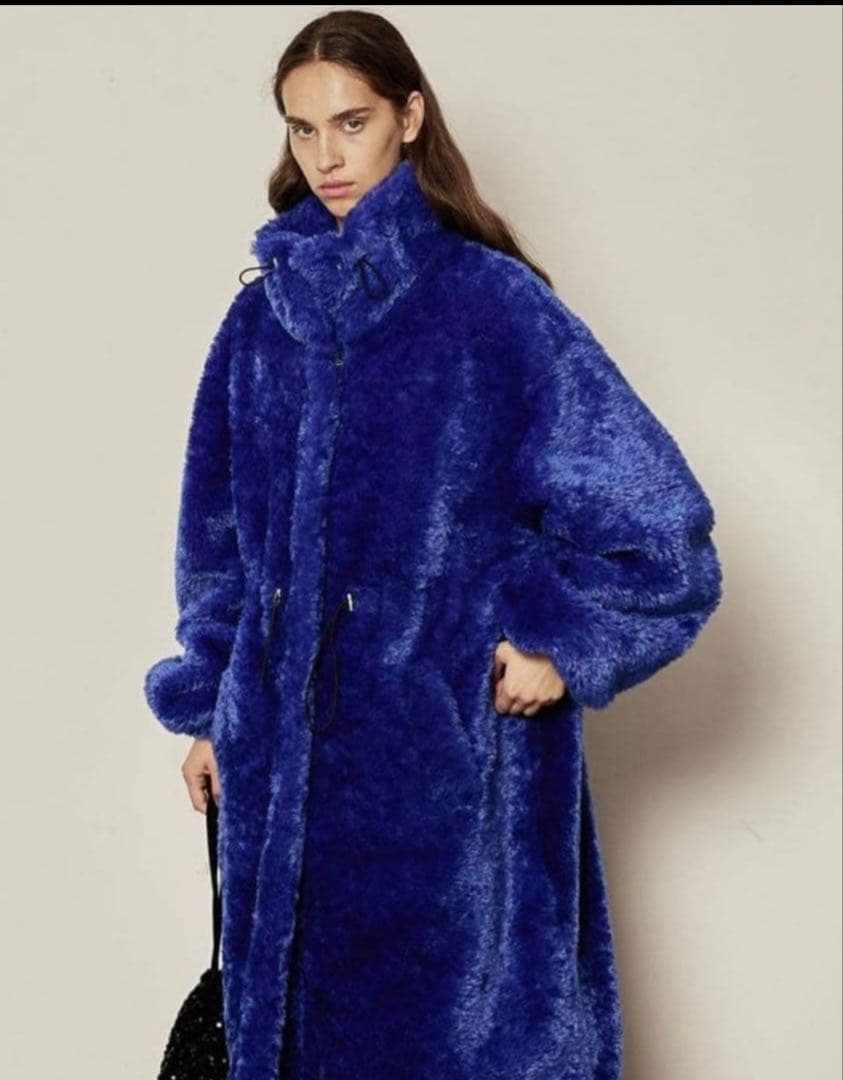 maison special ビッグカラー ロングボアブルゾン