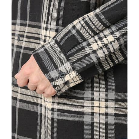 Prentiss プレンティス 別注 ヘビー ネルチェックシャツ ブラック