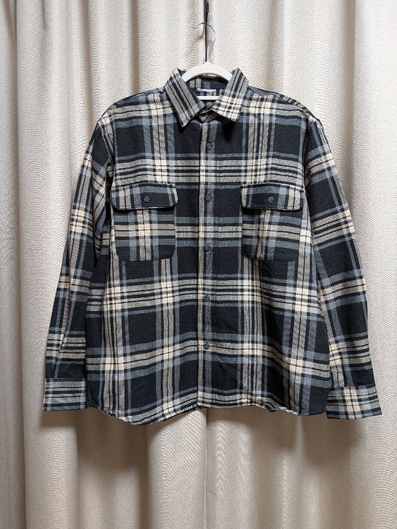 Prentiss プレンティス 別注 ヘビー ネルチェックシャツ ブラック