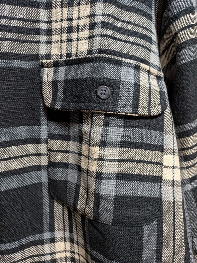 Prentiss プレンティス 別注 ヘビー ネルチェックシャツ ブラック