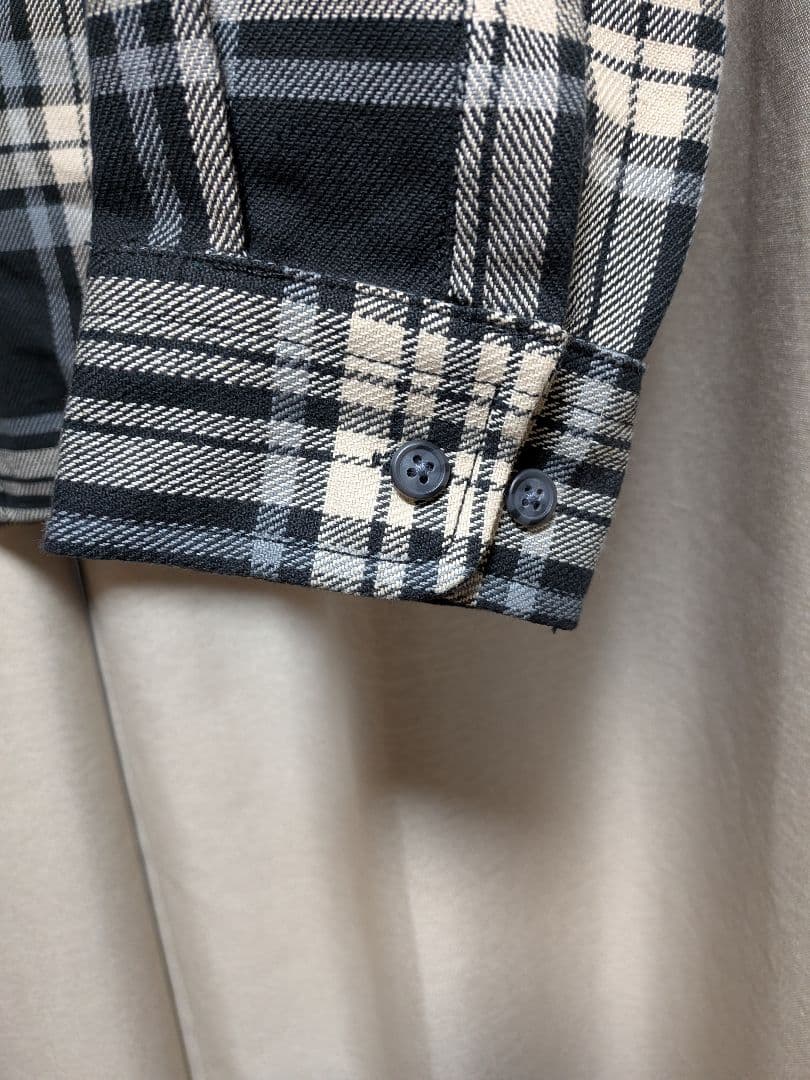 Prentiss プレンティス 別注 ヘビー ネルチェックシャツ ブラック