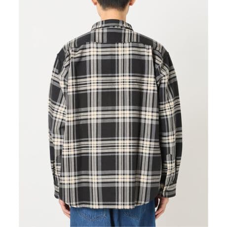 Prentiss プレンティス 別注 ヘビー ネルチェックシャツ ブラック