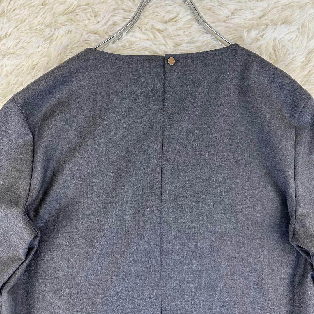 美品｜ 23区 スーツ セットアップ プルオーバー パンツ ウール グレー 38