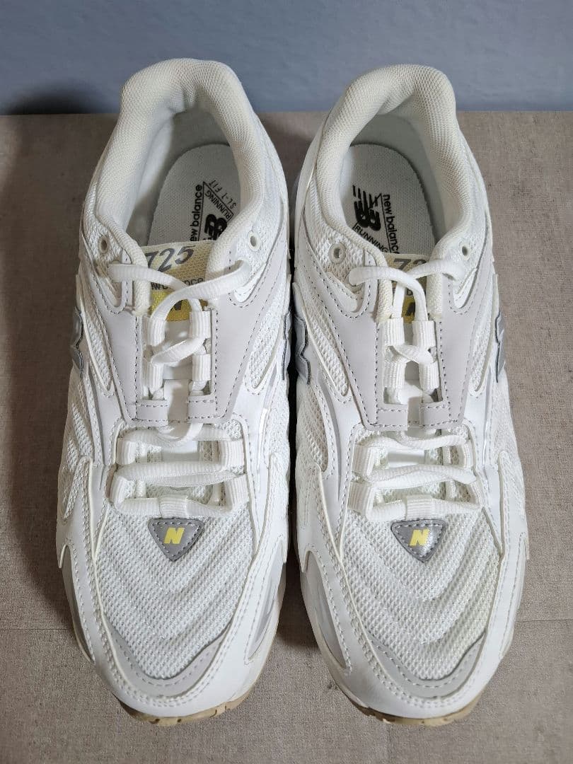 【未使用級】NewBalance ML725AF 25cm ホワイト/イエロー
