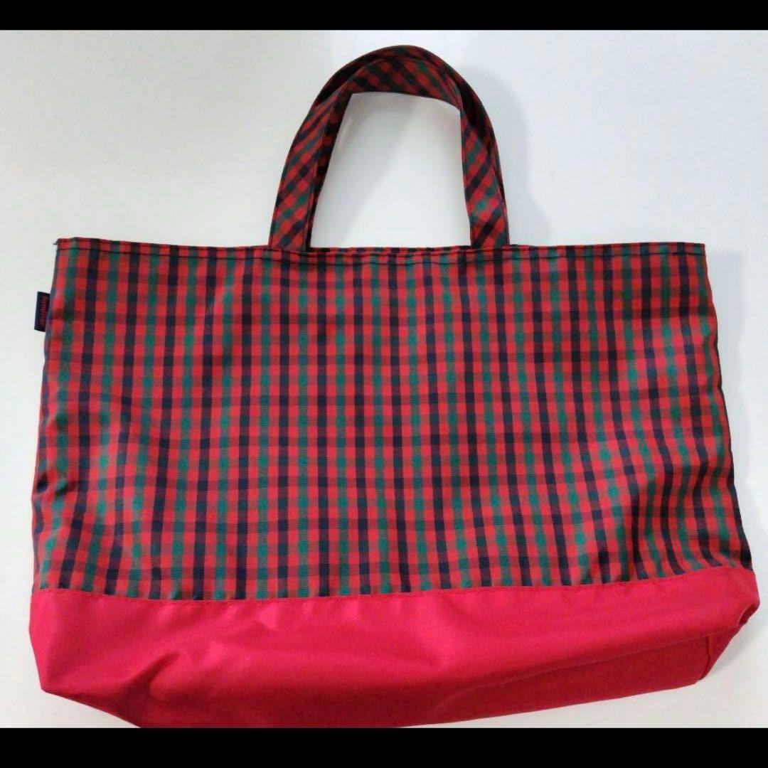 ☆美品 familiarレッスンバッグ 廃盤 赤チェック☆