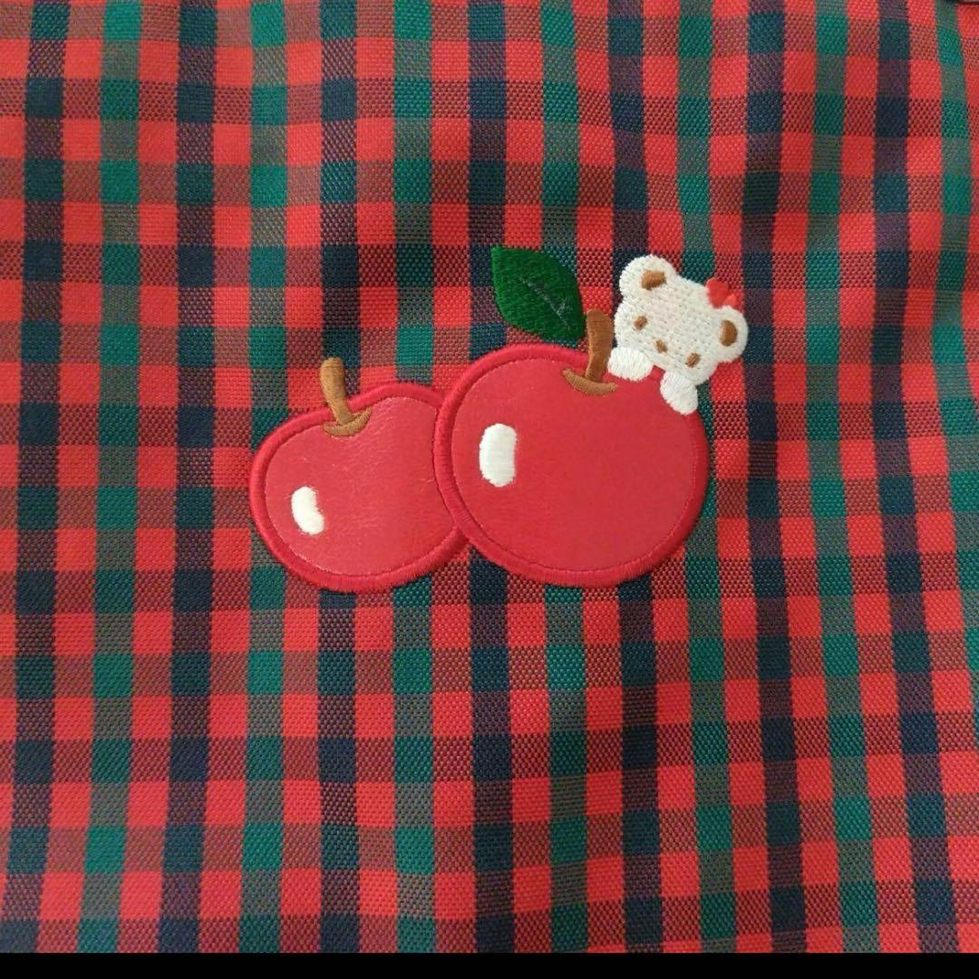 ☆美品 familiarレッスンバッグ 廃盤 赤チェック☆