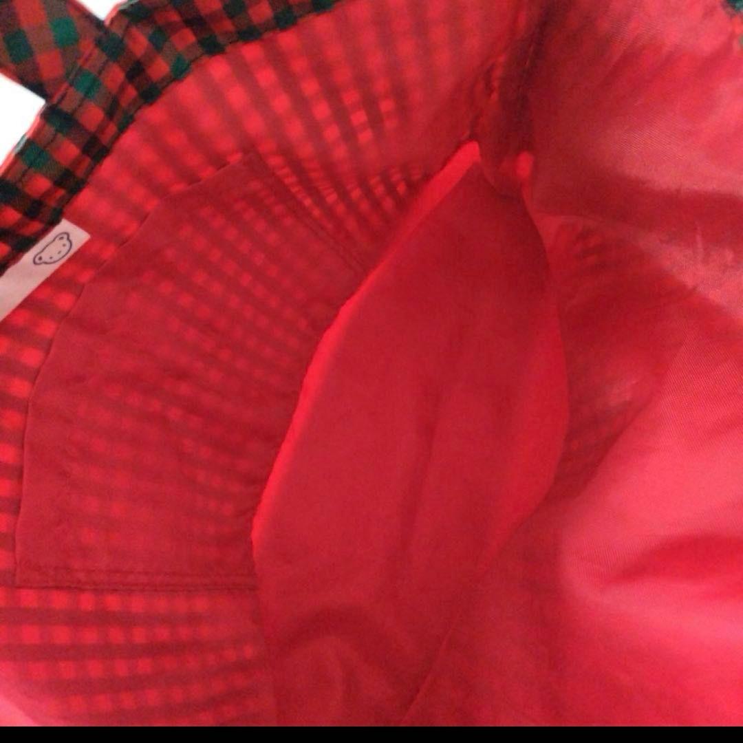 ☆美品 familiarレッスンバッグ 廃盤 赤チェック☆