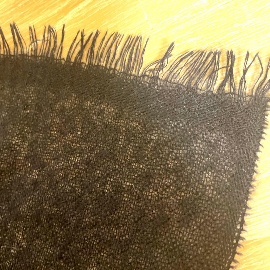 FALCONERI カシミヤ 100% ネイビー マフラー