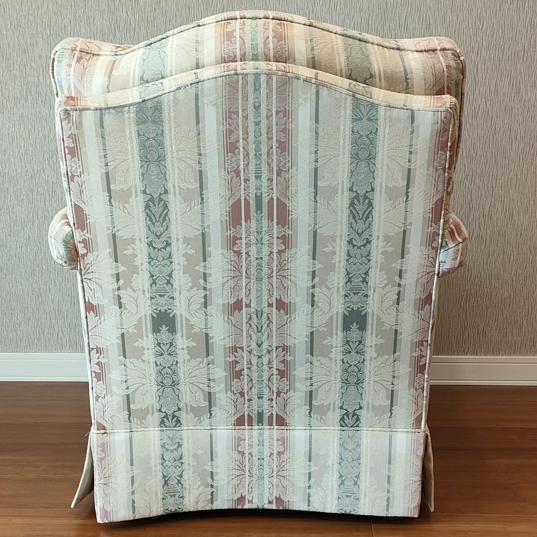 〈美品〉トーマスビル　一人掛けソファ　米国製　クッション付き②