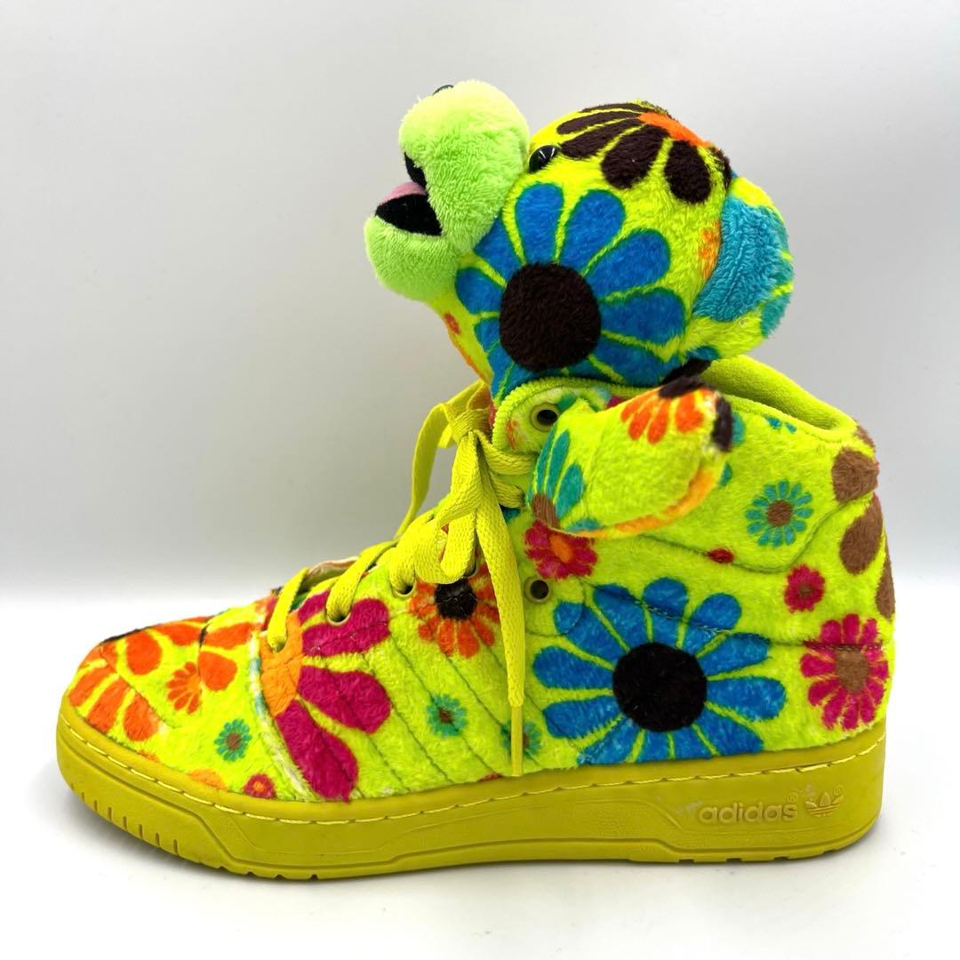 美品　アディダスadidas ジェレミー・スコット　ハイカット スニーカー クマ