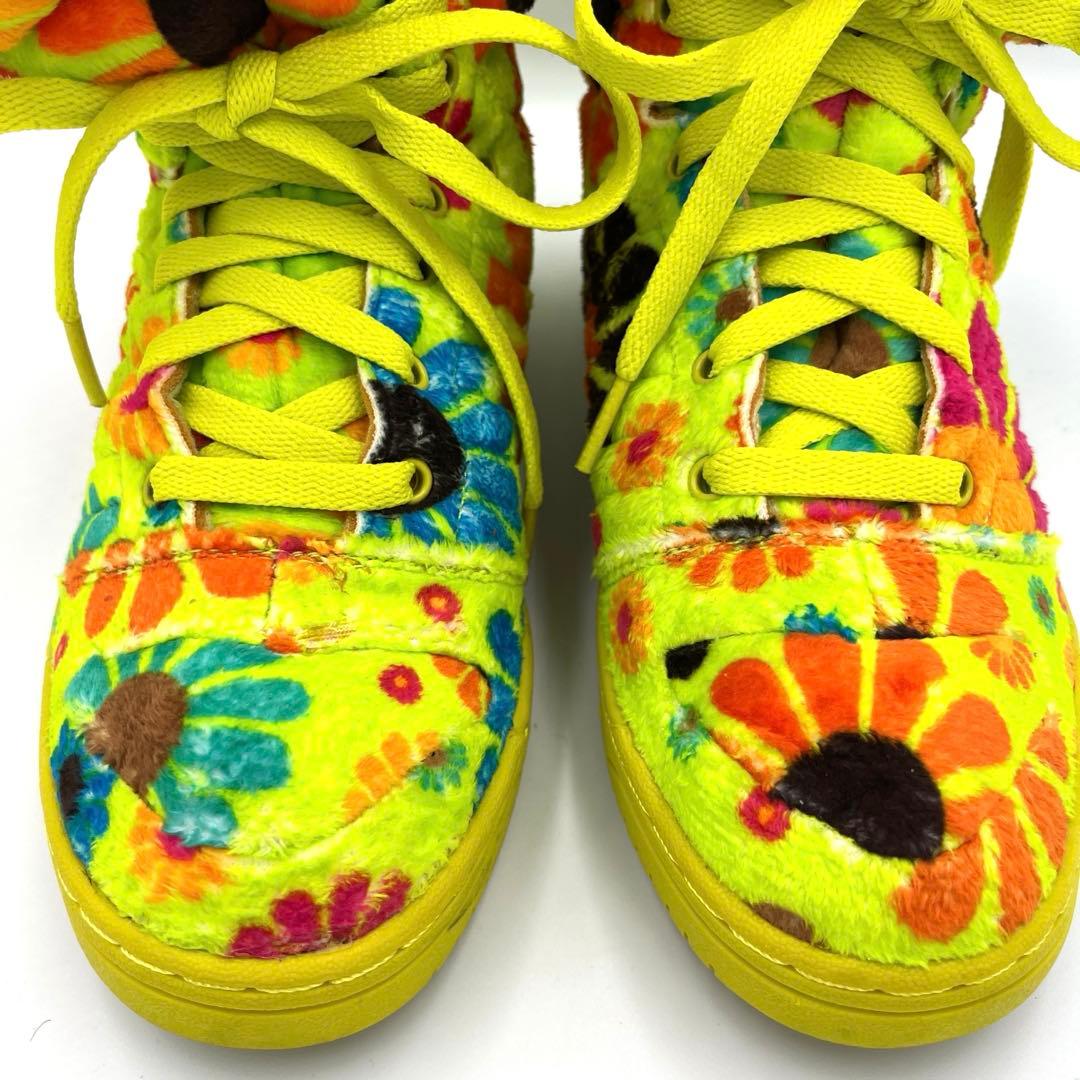 美品　アディダスadidas ジェレミー・スコット　ハイカット スニーカー クマ