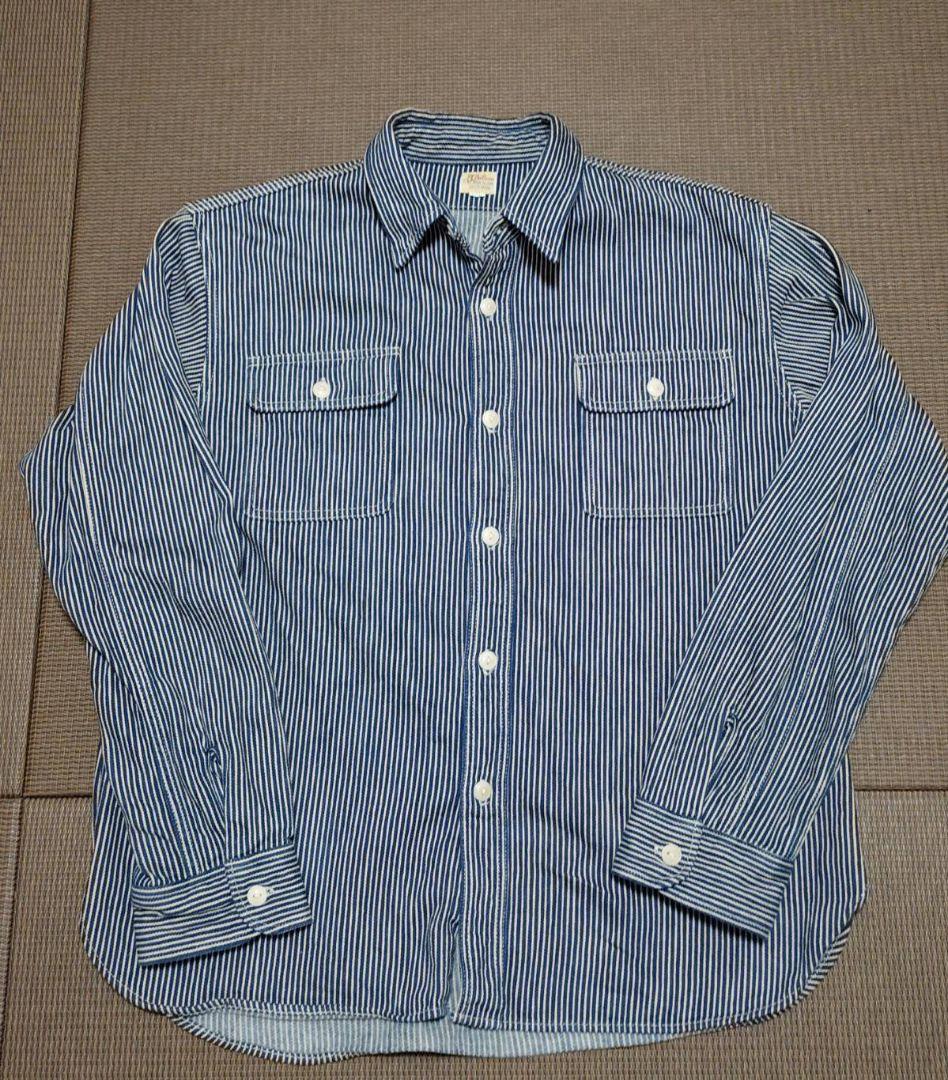 DELUXEWAREヒッコリーヘビーネルシャツ