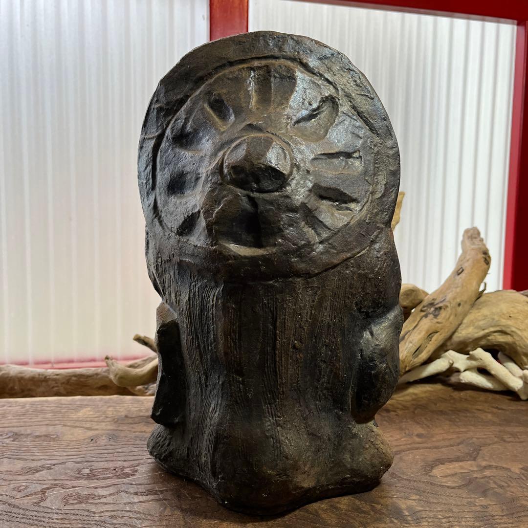 鉄製／たぬき／置物／アンティーク／ヴィンテージ／希少