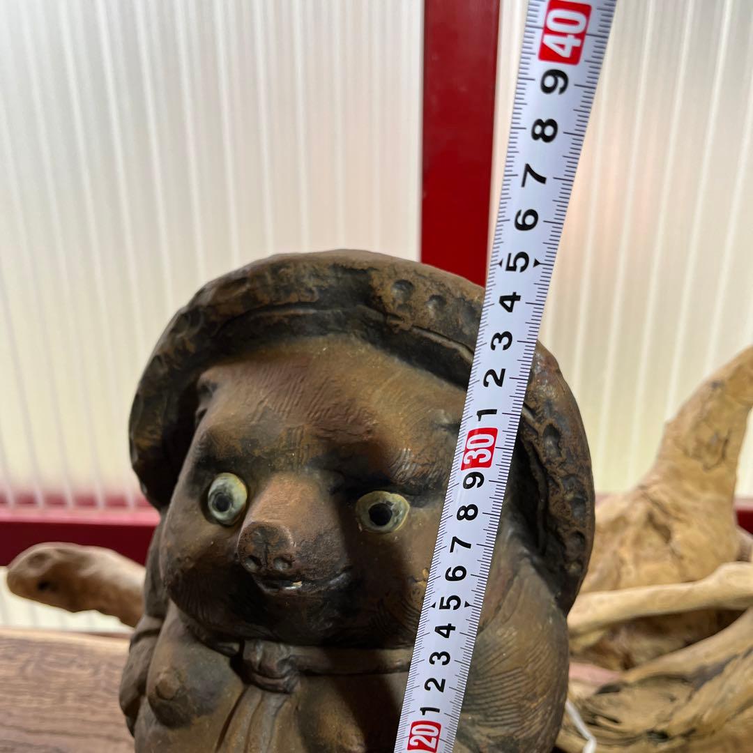 鉄製／たぬき／置物／アンティーク／ヴィンテージ／希少