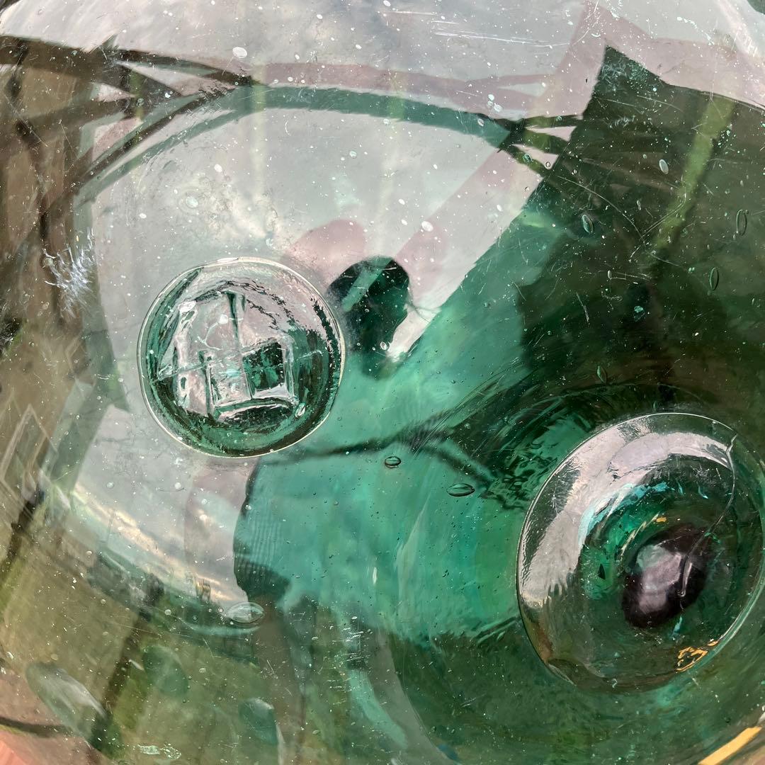 【仙の刻印あり】高さ約35cm 円周約113cm ガラス玉　浮き玉