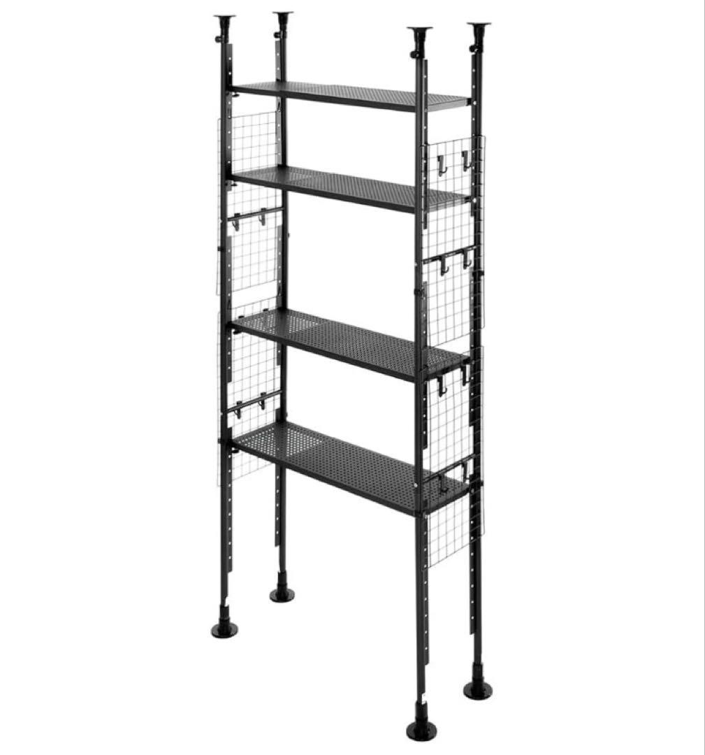 ニトリ NITORI 突っ張りシェルフ アルゴス90 ダークグレー