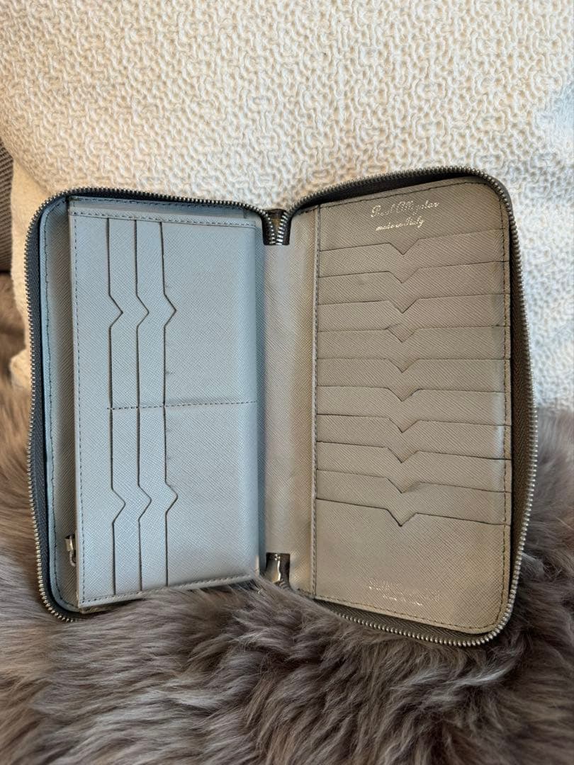 イタリア製＊クロコ本革長財布（SILVANO BIAGINI）