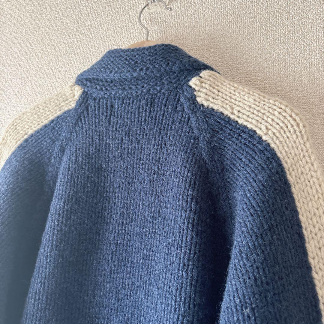 CHAPS ラルフローレン カウチンニット　ウール100% ネイビー　M