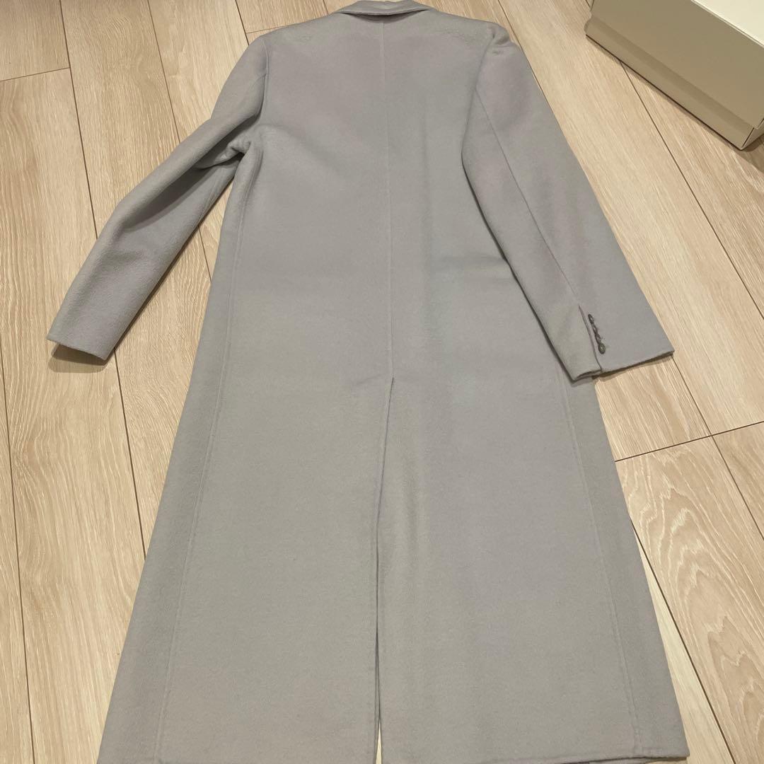 新品同様Maison Margiela アイスグレー アンゴラ混ロングコート