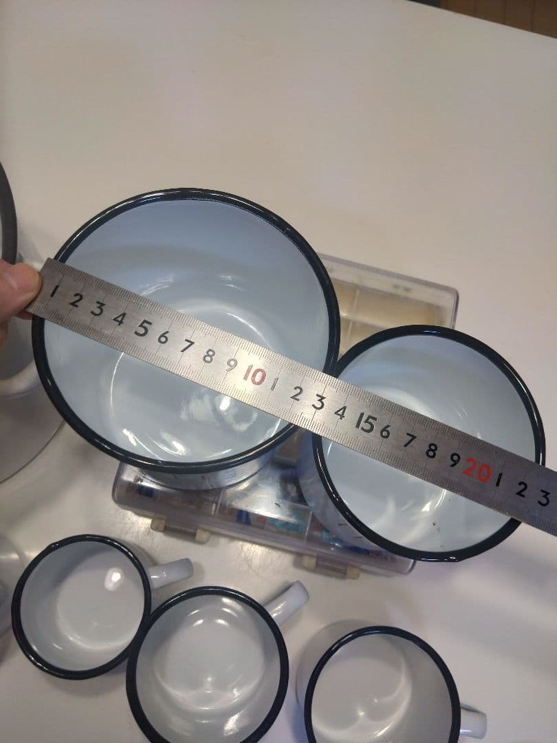 スタジオクリップの琺瑯セット♪琺瑯米びつ、琺瑯キャニスター等♪琺瑯マグセット