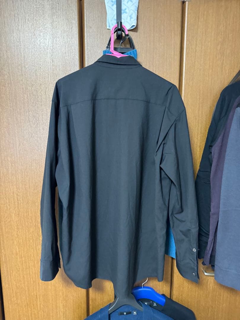 overcoat ウール　シャツ　 サイズ3 ブラック