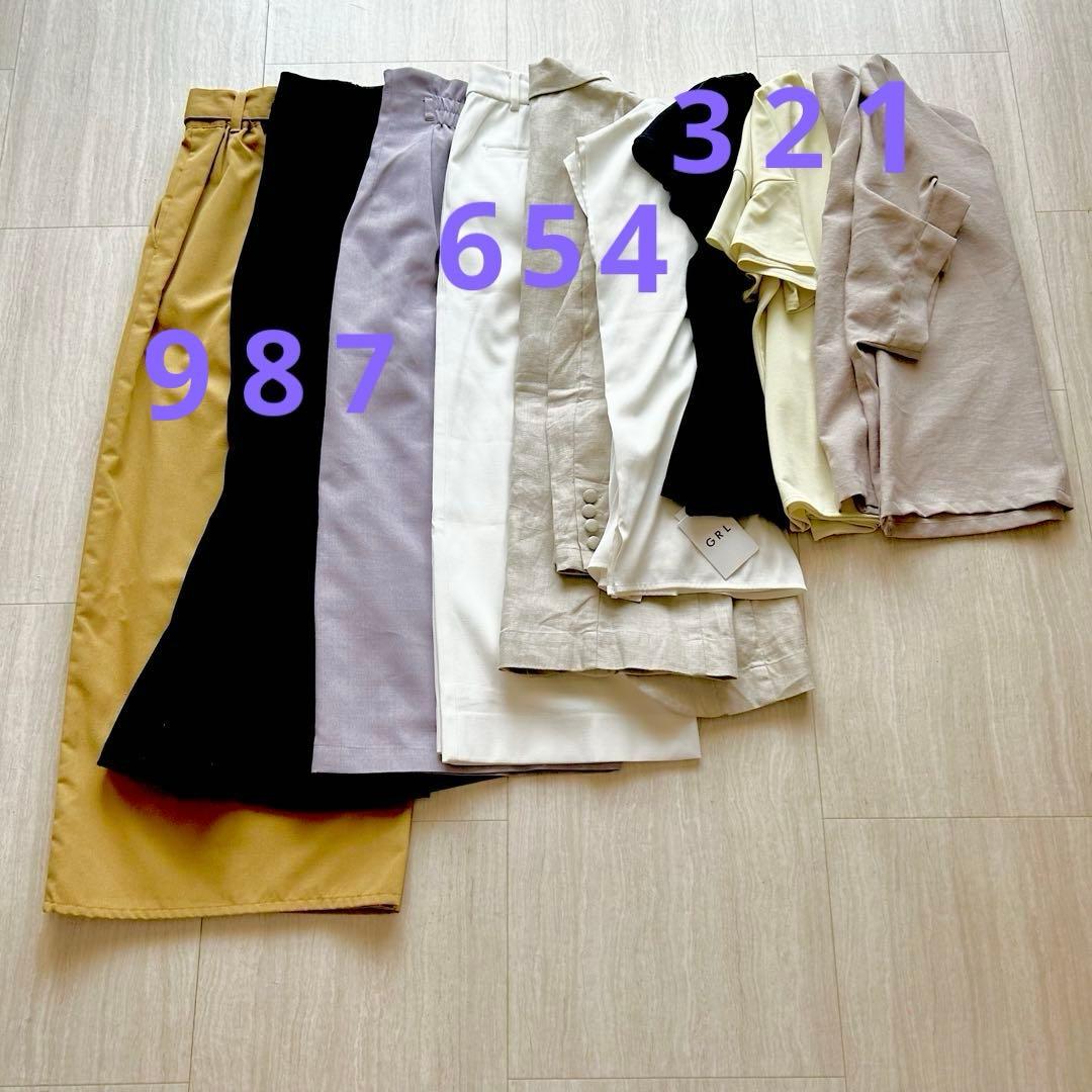 オフィスカジュアル　オンオフ　シンプル　きれいめコーディネートまとめ売り　M