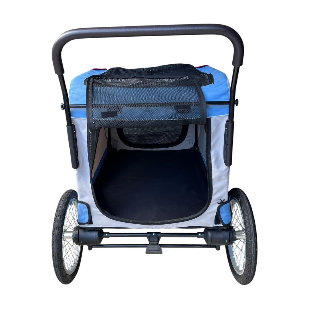 【破格・専用空気入れ付き】大型ドッグカート　ペットバギー　大型犬　多頭　折り畳み