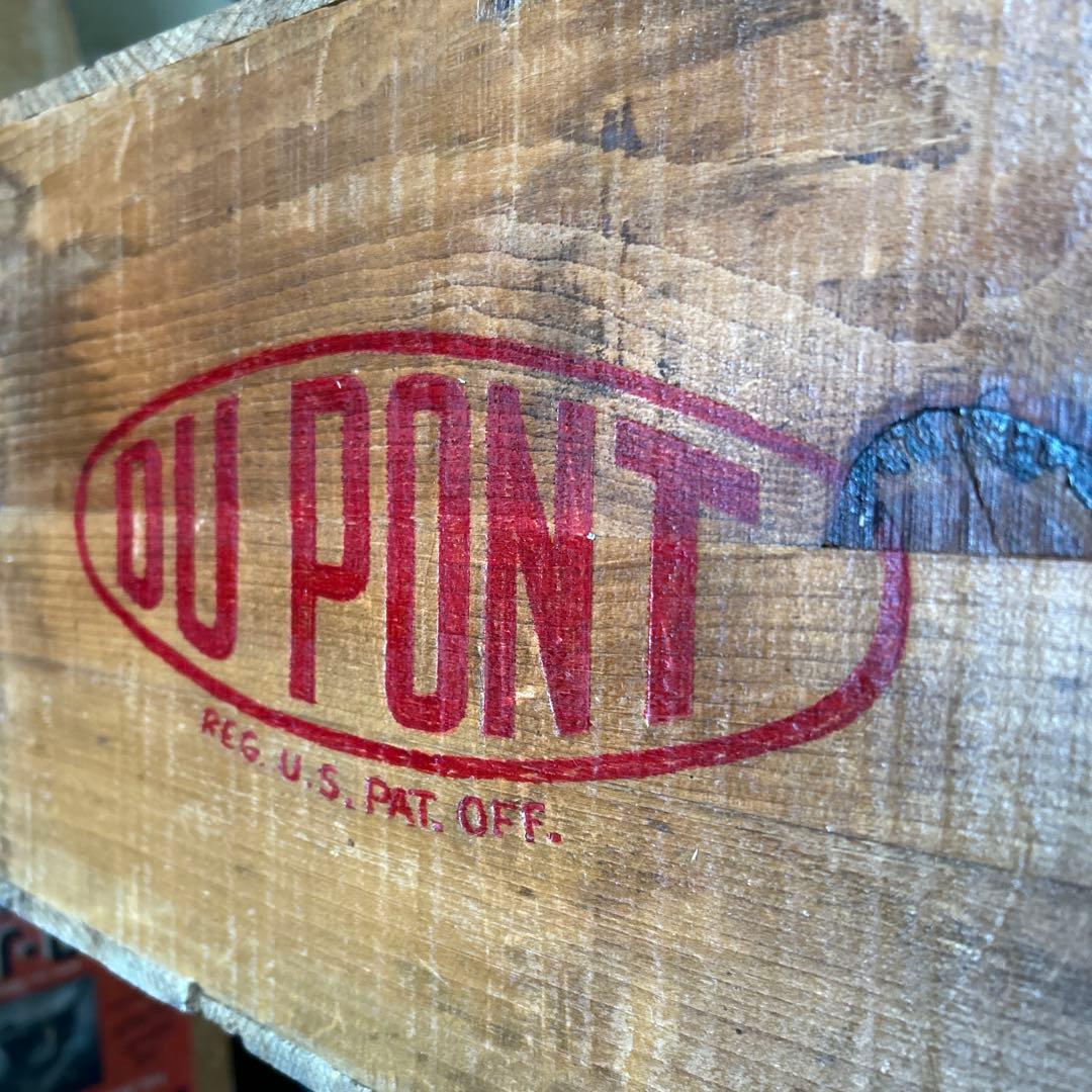 ヴィンテージ DuPont 爆薬用 木箱 EXTRA DYNAMITE 蚤の市