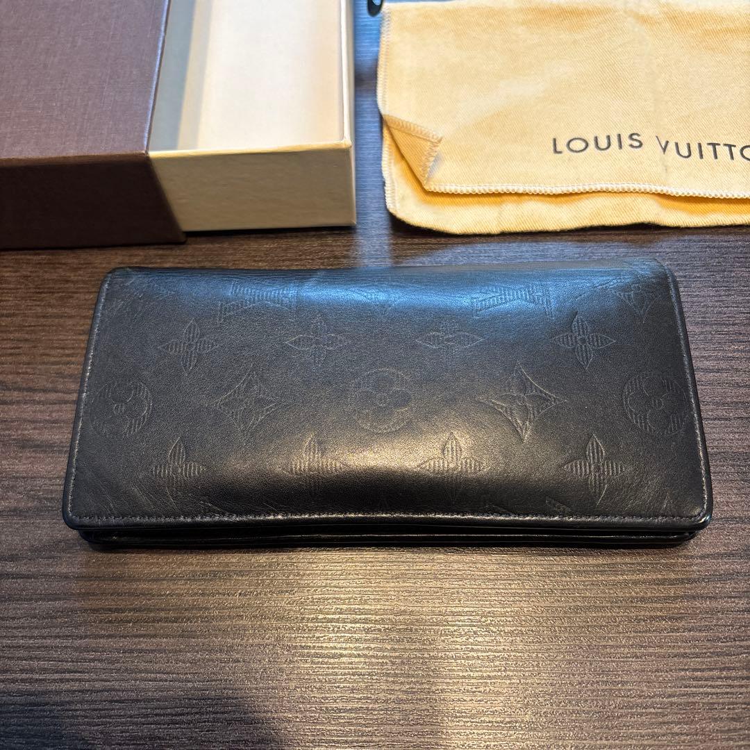 【箱、布袋付】ルイヴィトン メンズ 長財布 イニシャル入 ポルトフォイユ・ブラザ