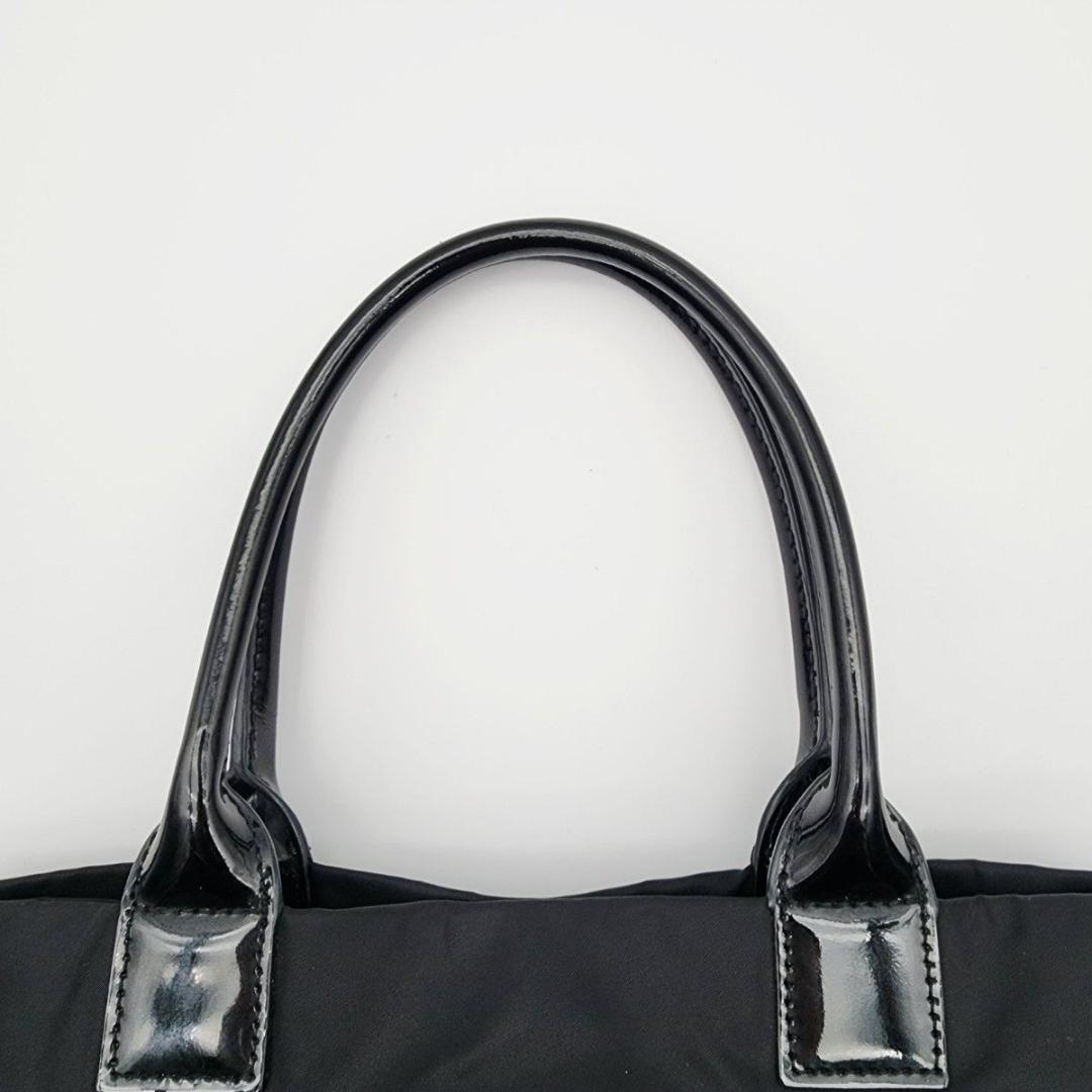 TORY BURCH トリーバーチ トートバッグ ロゴ エナメル ナイロン