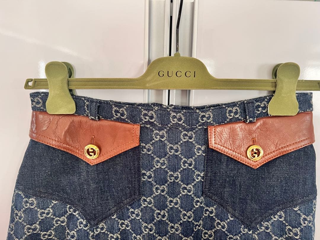 入手困難！グッチ GGデニムスカート　超美品 サイズ40