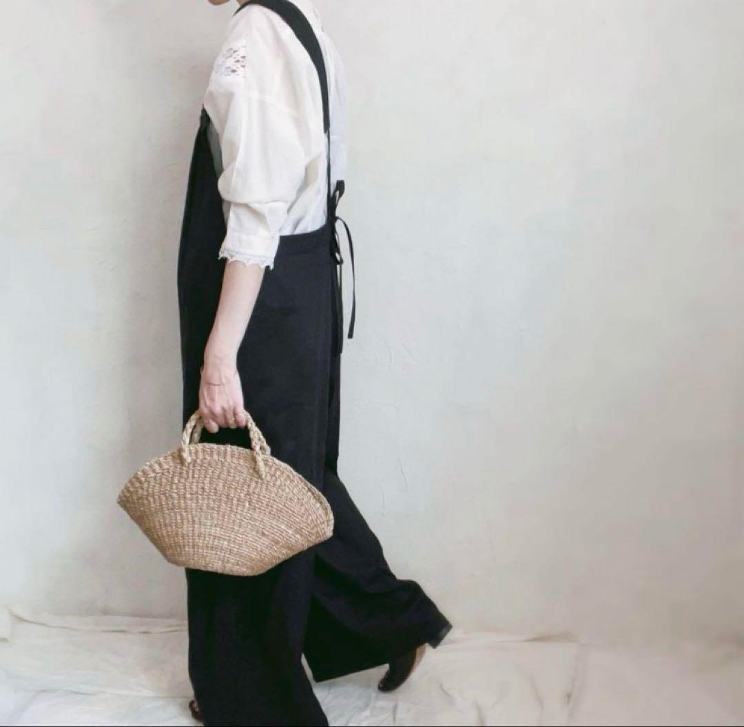 ポルテデブトンPorter des boutonsリネンサロペットオールインワン