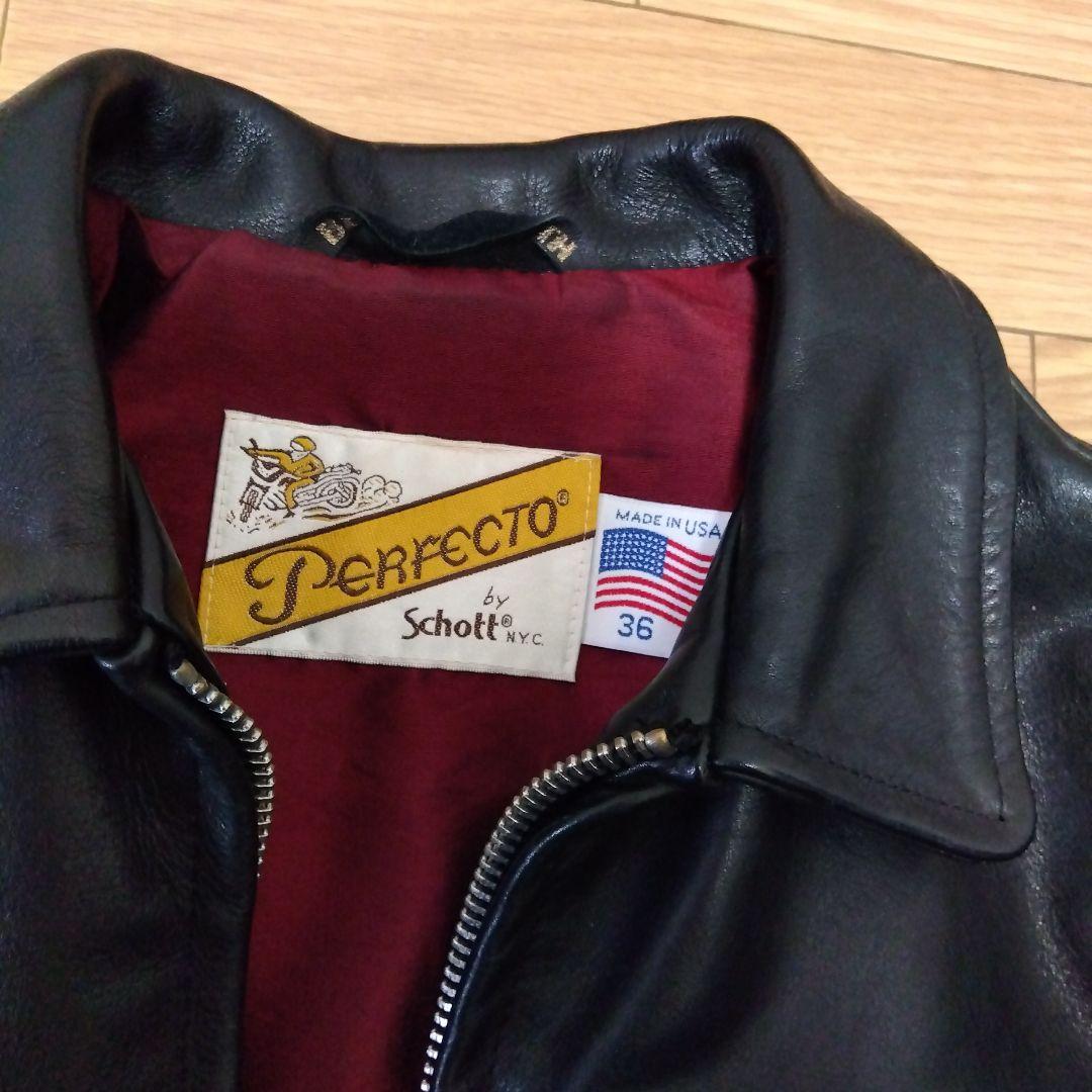 上野商会　Schott Perfecto レザージャケット 36