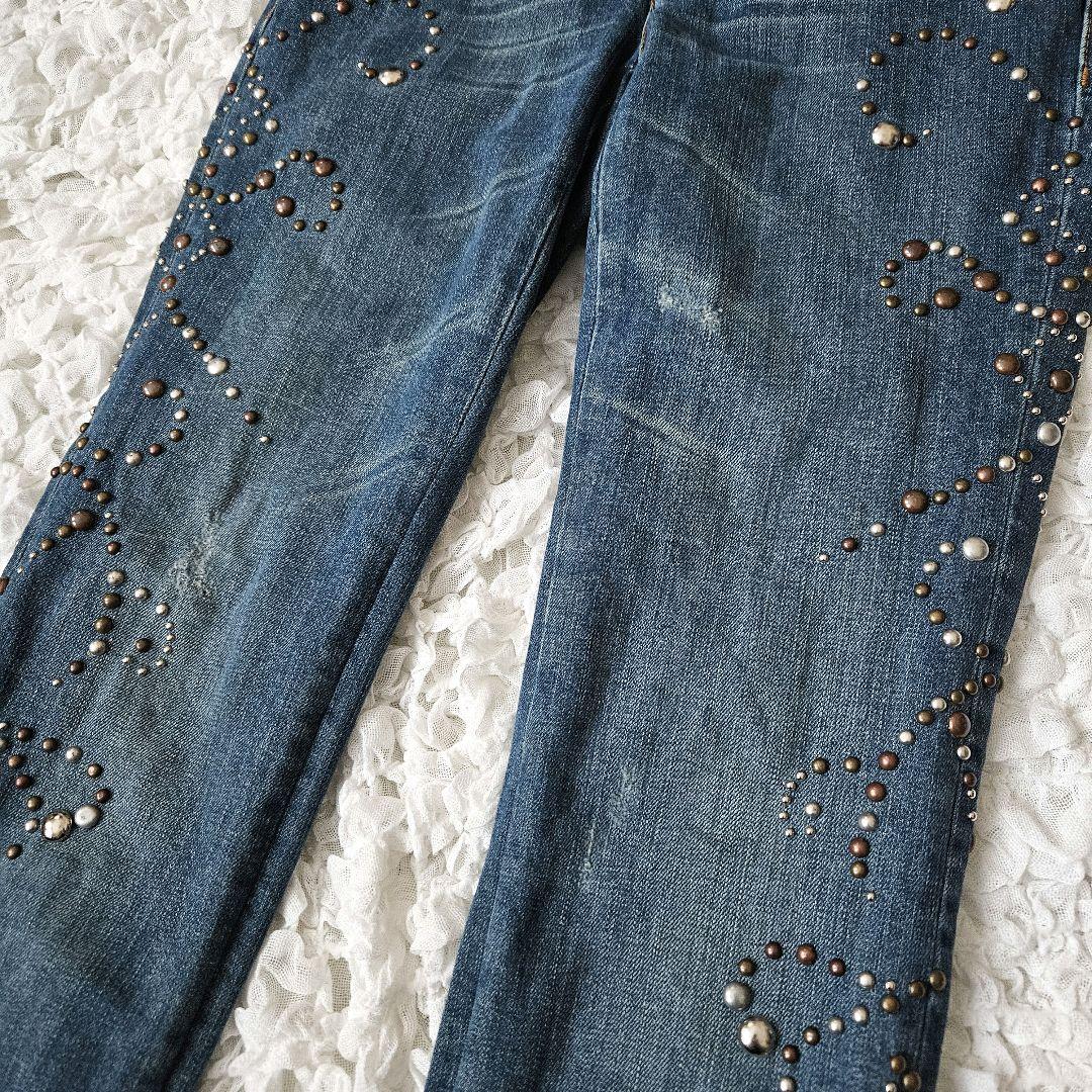 【DOLCE&GABBANA】レディース スタッズ装飾 ローライズデニム y2k