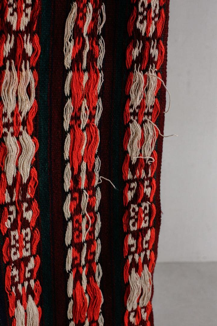 189cm×32cm キリムラグ　ランナーラグ　ネイティブ柄　アジアン　コットン